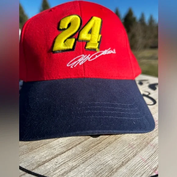 NWOT Nascar #24 Jeff Gordon Kellogg's Racing Hat/Cap Red & Navy Blue
2008 - Picture 8 of 8